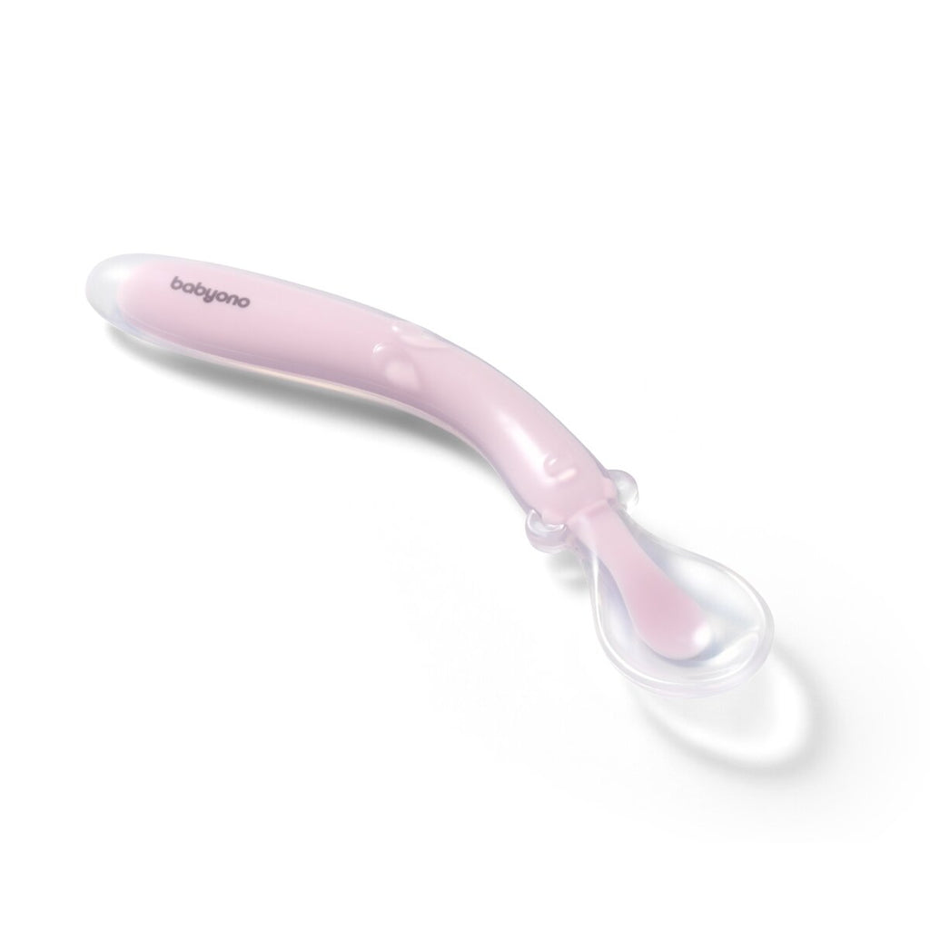 Babyono silikoninis šaukštelis lankstomas rožinis 785/03