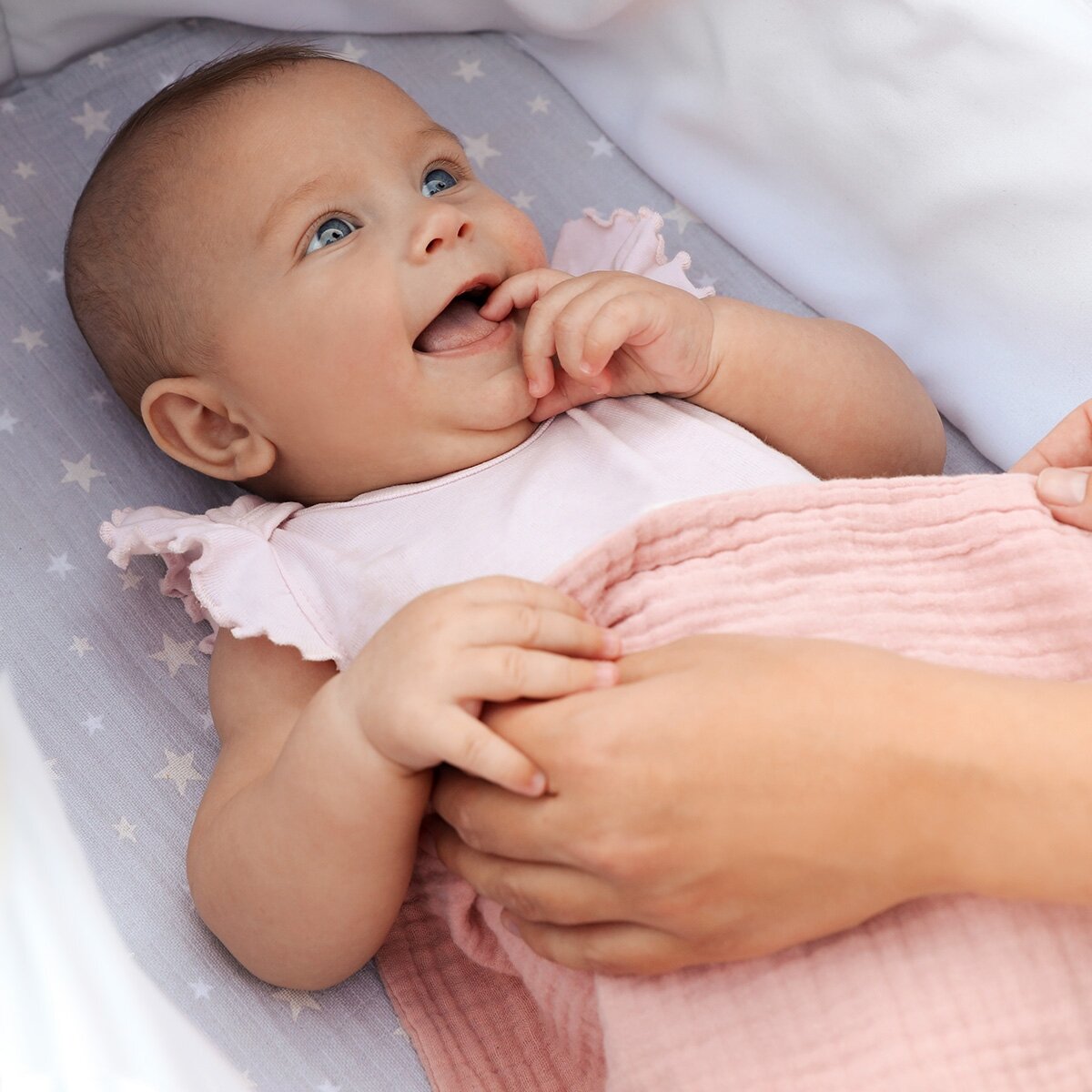 Babyono vystyklai bambukiniai 3 vnt, rožiniai 397/07