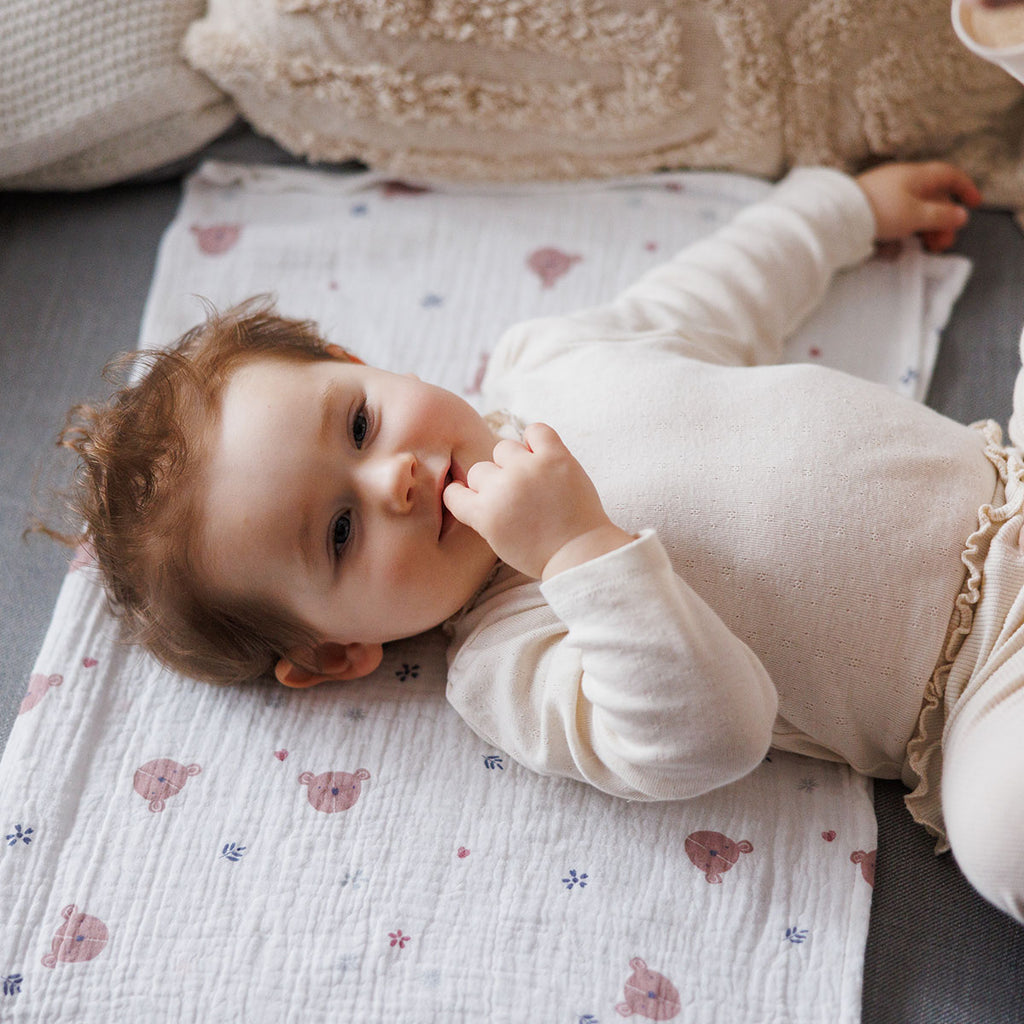 Babyono vystyklai medvilniniai 3 vnt kreminis 828/03
