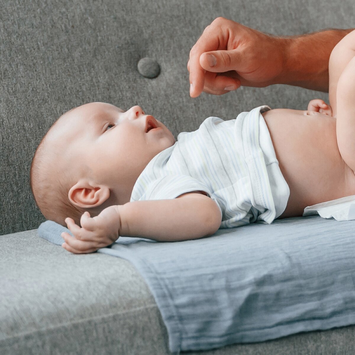 Babyono vystyklai medvilniniai 3 vnt, rudi 348/08