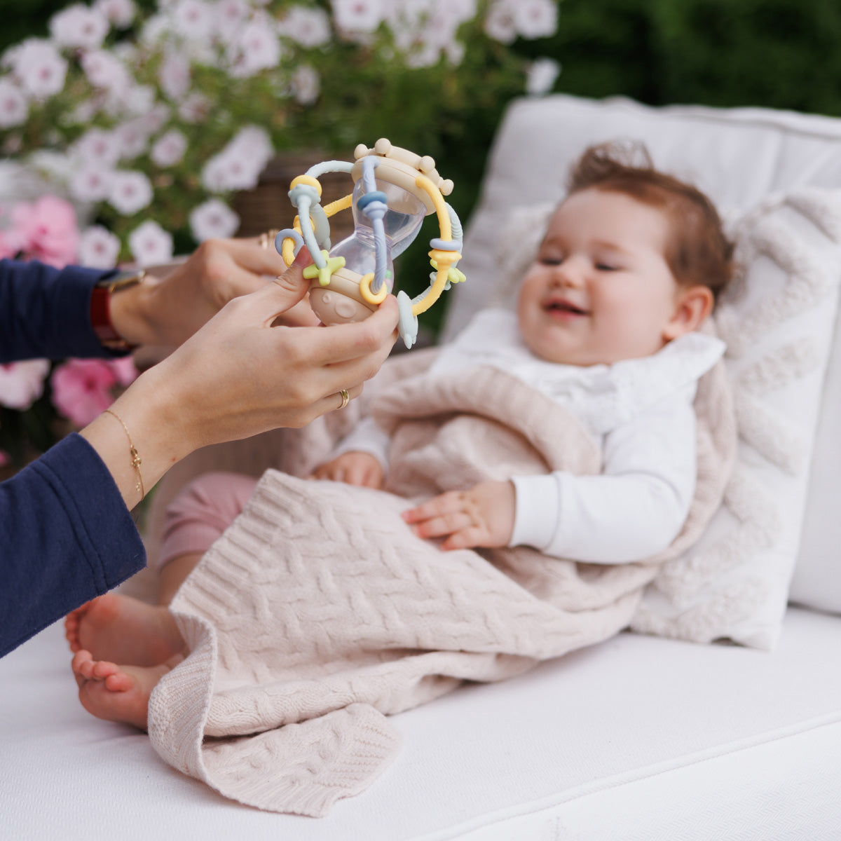 Babyono žaislas sensorinis smėlio laikrodis 1660
