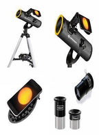Reflektorinis teleskopas Dobsonian 76/350 National Geographic su saulės filtru ir išmaniojo telefono laikikliu