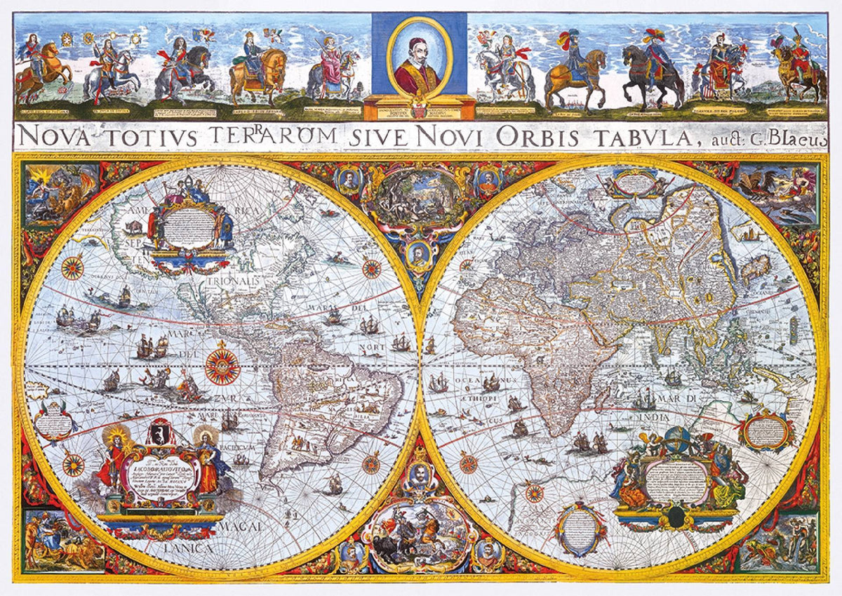 Medinė dėlionė „Nova Terrarum žemėlapis“, 1010 detalių