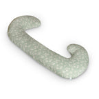 CebaBaby maitinimo pagalvė dżersej duo žalia gėlės W-885-000-826