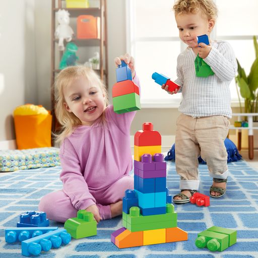 MEGA BLOKS kaladėlių rinkinys (krepšyje 60 det.) (CYP67)
