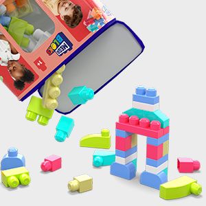MEGA BLOKS kaladėlių rinkinys (krepšyje 60 det.) (CYP67)