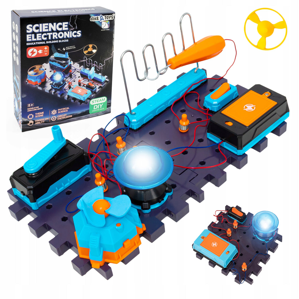 click4TOYS SCIENCE ELECTRONICS elektronikos rinkinys su vėjo malūnėliu
