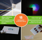 OPTICS fizikos ir optikos eksperimentų rinkinys, 15+ bandymų