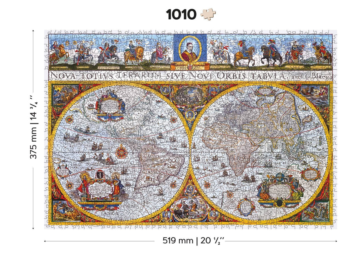 Medinė dėlionė „Nova Terrarum žemėlapis“, 1010 detalių