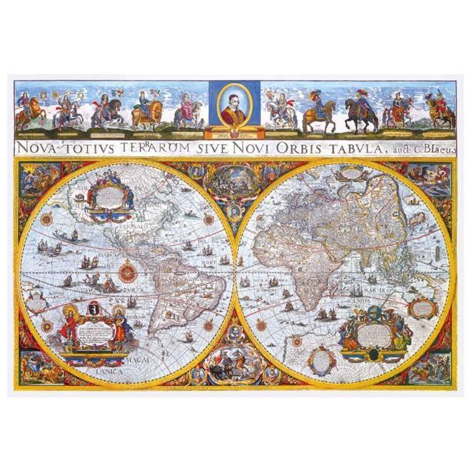 Medinė dėlionė Žemėlapis Nova Terrarum Antique 200