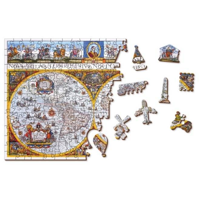 Medinė dėlionė Žemėlapis Nova Terrarum Antique 200