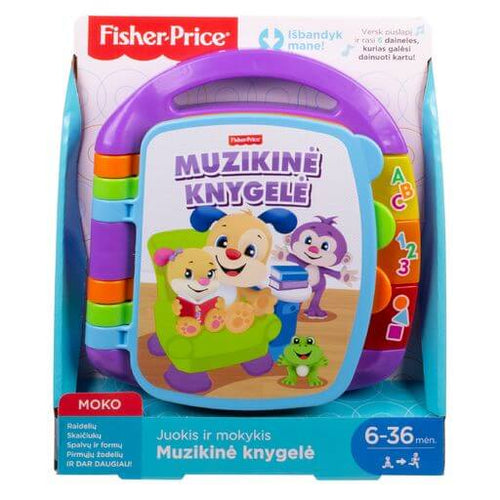 FISHER-PRICE muzikinė knygelė LT (lietuviškai įgarsinta) (DKK19)