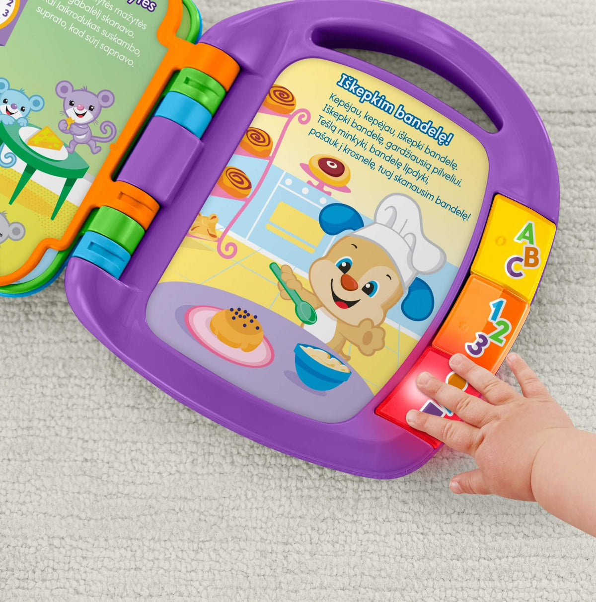 FISHER-PRICE muzikinė knygelė LT (lietuviškai įgarsinta) (DKK19)