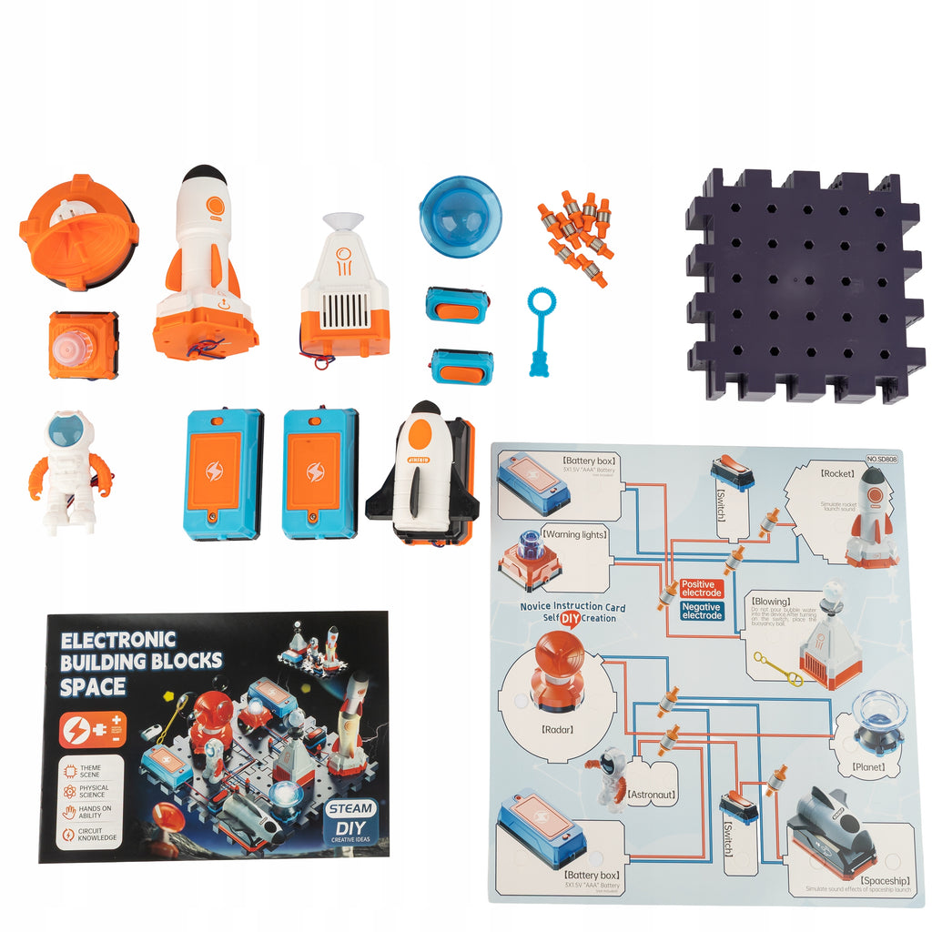 ELECTRONIC BUILDING BLOCKS SPACE elektronikos konstruktorius XXL