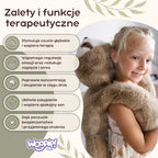 WOOPIE sveriamasis sensorinis pliušinis tinginys, 65 cm, 1,5 kg