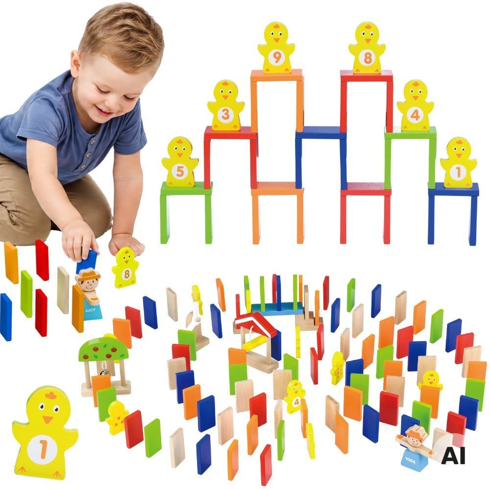 VIGA medinis domino takelis, 122 vnt.