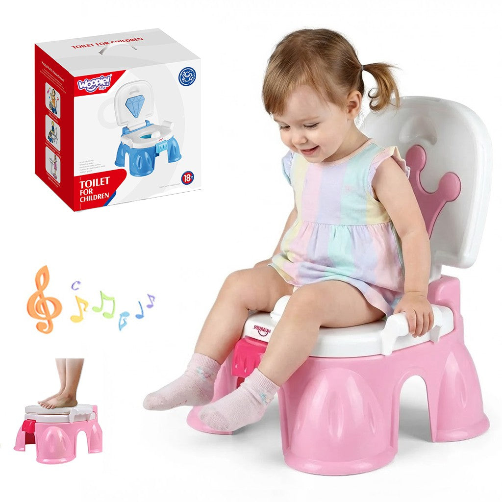WOOPIE BABY muzikinis naktipuodis 3in1: puodukas, kėdutė ir laiptelis