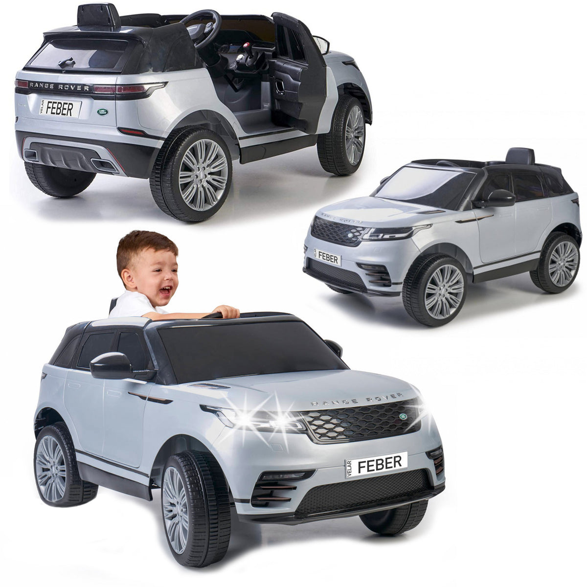 FEBER Range Rover Velar 6V elektromobilis vaikams su CE ženklu