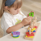 VIGA medinė Montessori formų rūšiuoklė