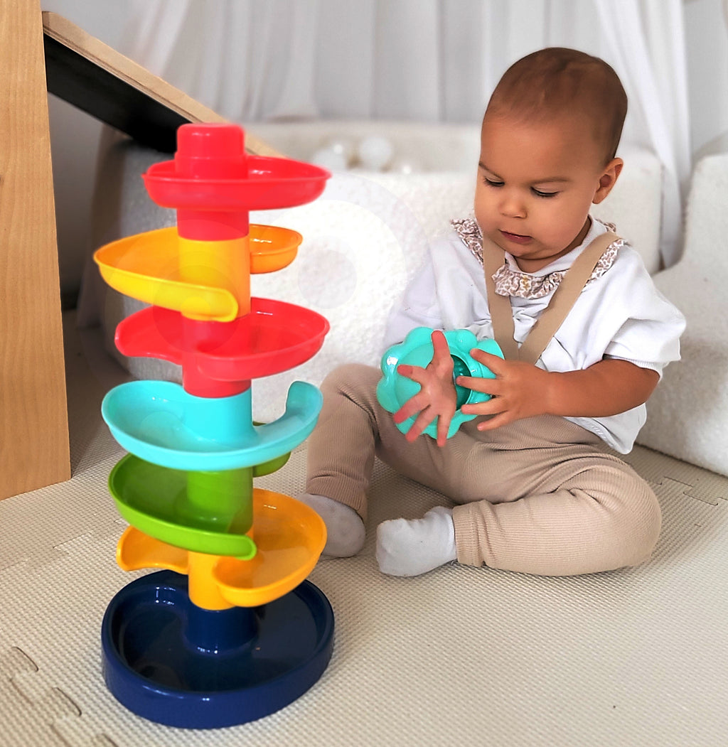 WOOPIE BABY kamuoliukų trasa-spiralė su 2 kamuoliukais