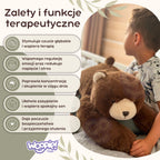 WOOPIE sveriamasis sensorinis pliušinis meškiukas, 65 cm, 1,5 kg
