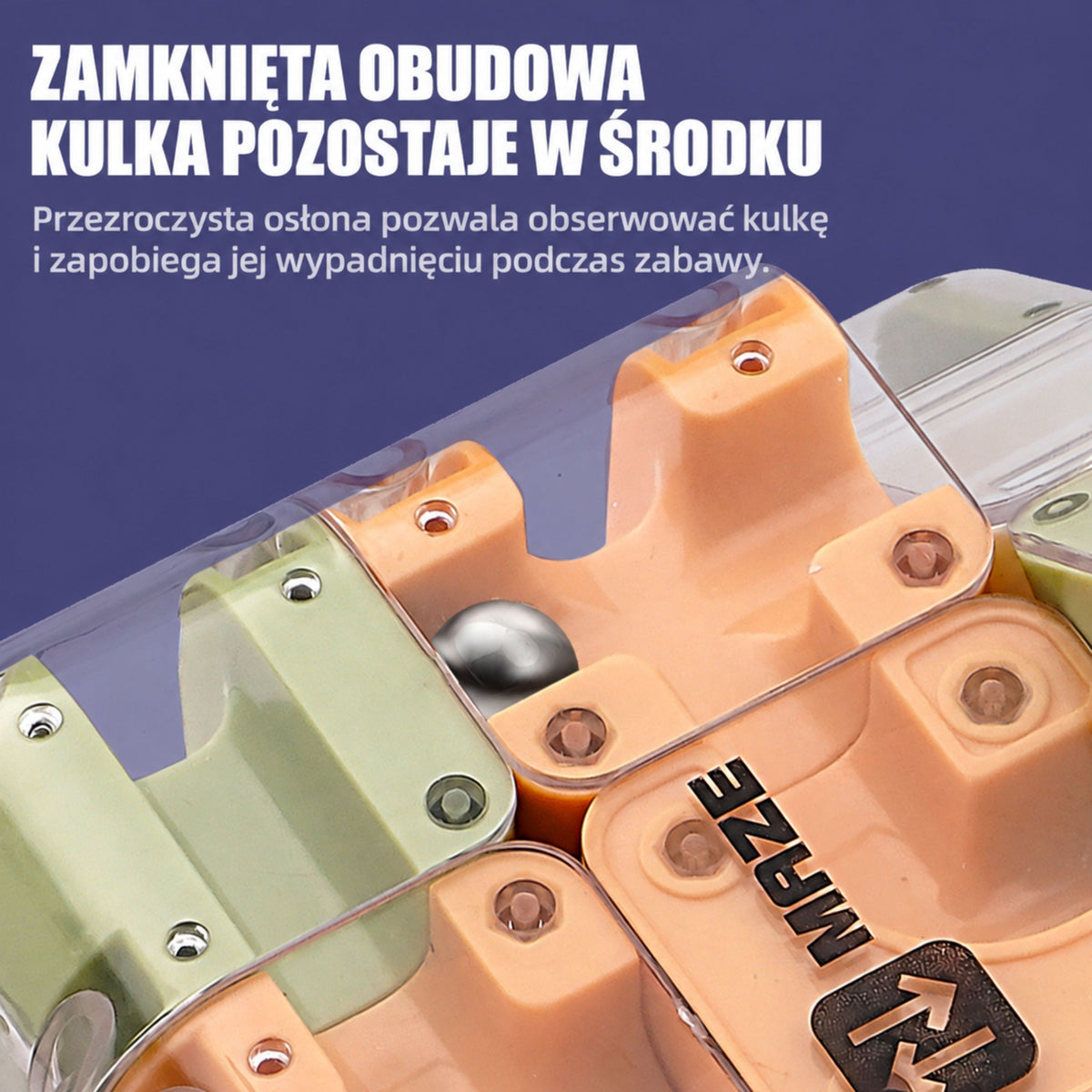 WOOPIE loginis galvosūkis 3D labirintas-kubas, žalias
