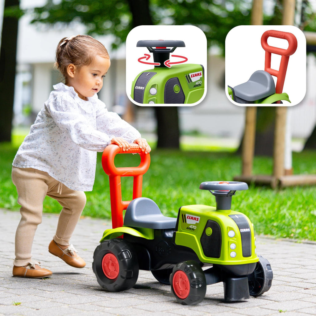FALK paspiriamas traktorius-stumdukas Baby Claas Arion 470 su signalu