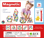 WOOPIE magnetinis konstruktorius su rutuliukais, 70 vnt.