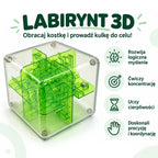 WOOPIE 3D labirintas-kubas su kamuoliuku, žalias
