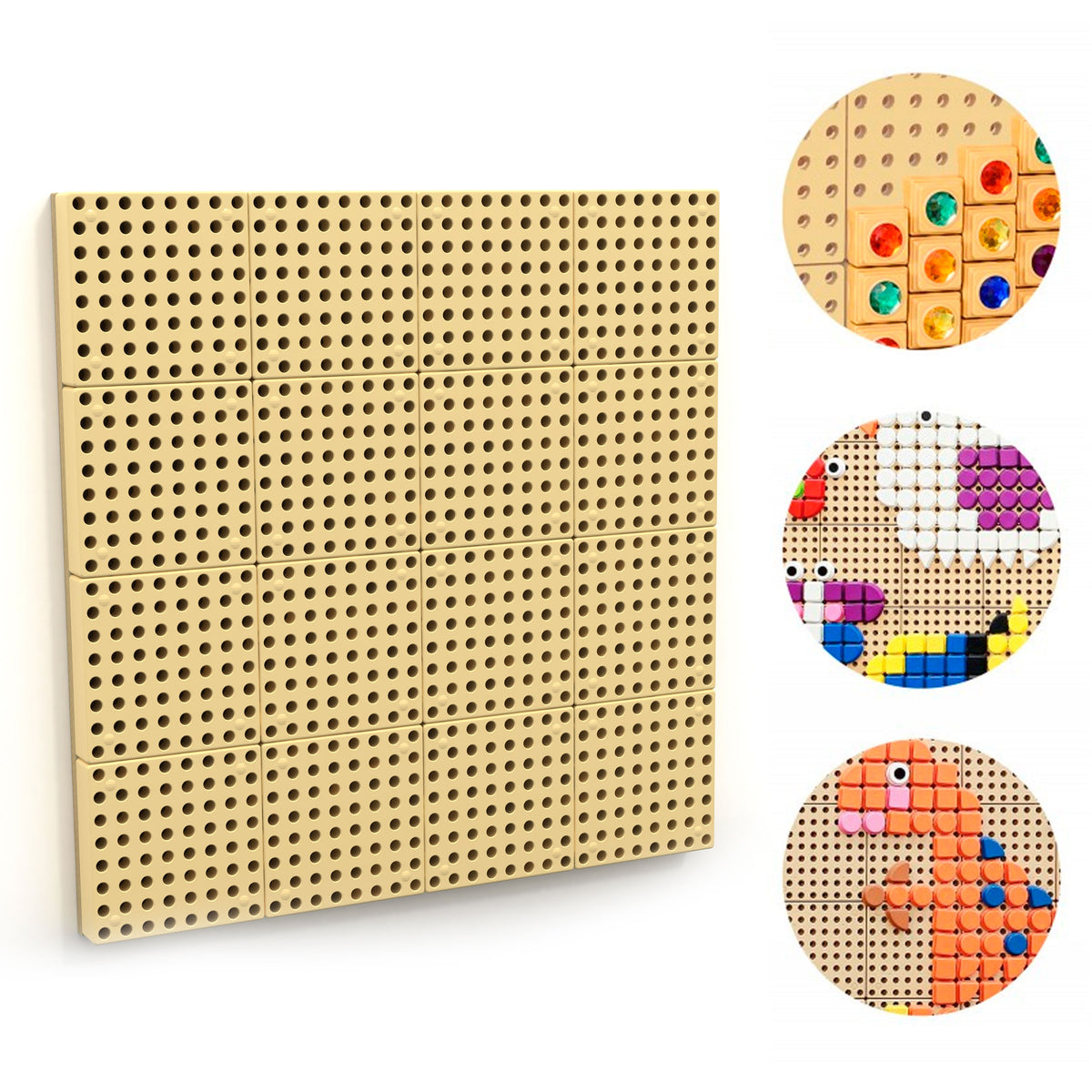 MASTERKIDZ STEM kūrybinė mokslo lenta – sieninė panelė + montavimo panelė 80 x 80 cm
