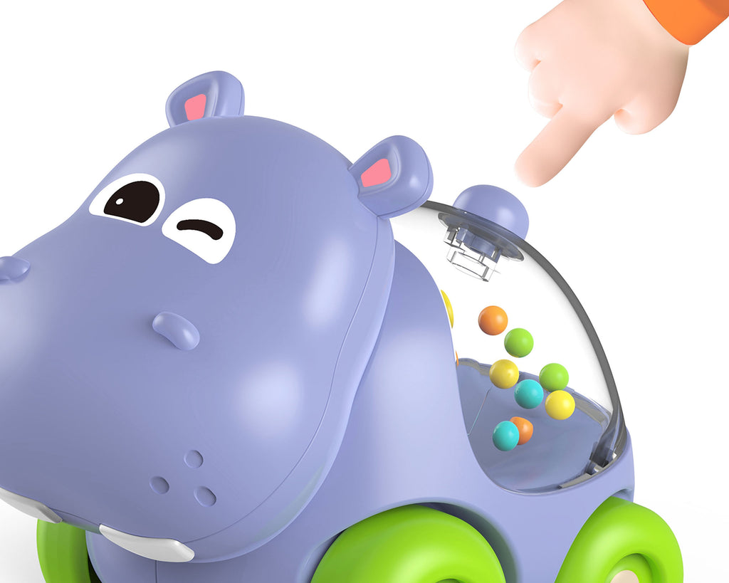 WOOPIE BABY barškutis-mašinėlė „Begemotas“