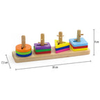 VIGA medinė Montessori formų rūšiuoklė