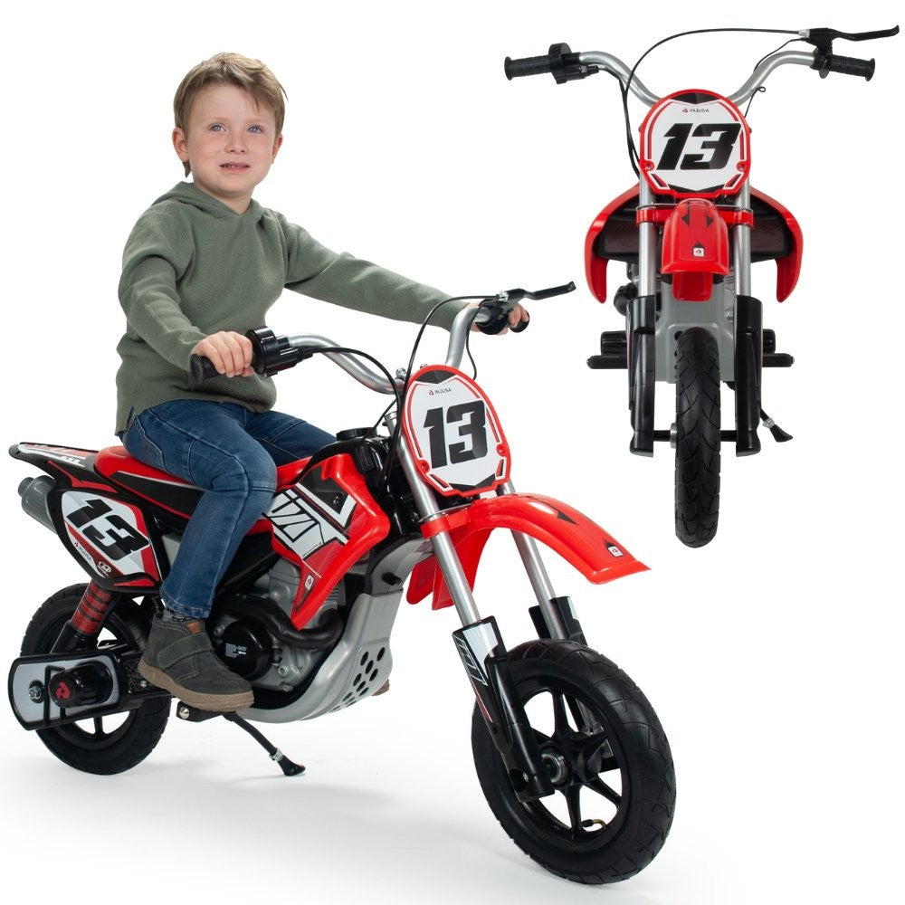 INJUSA kroso motociklas 24V, raudonas