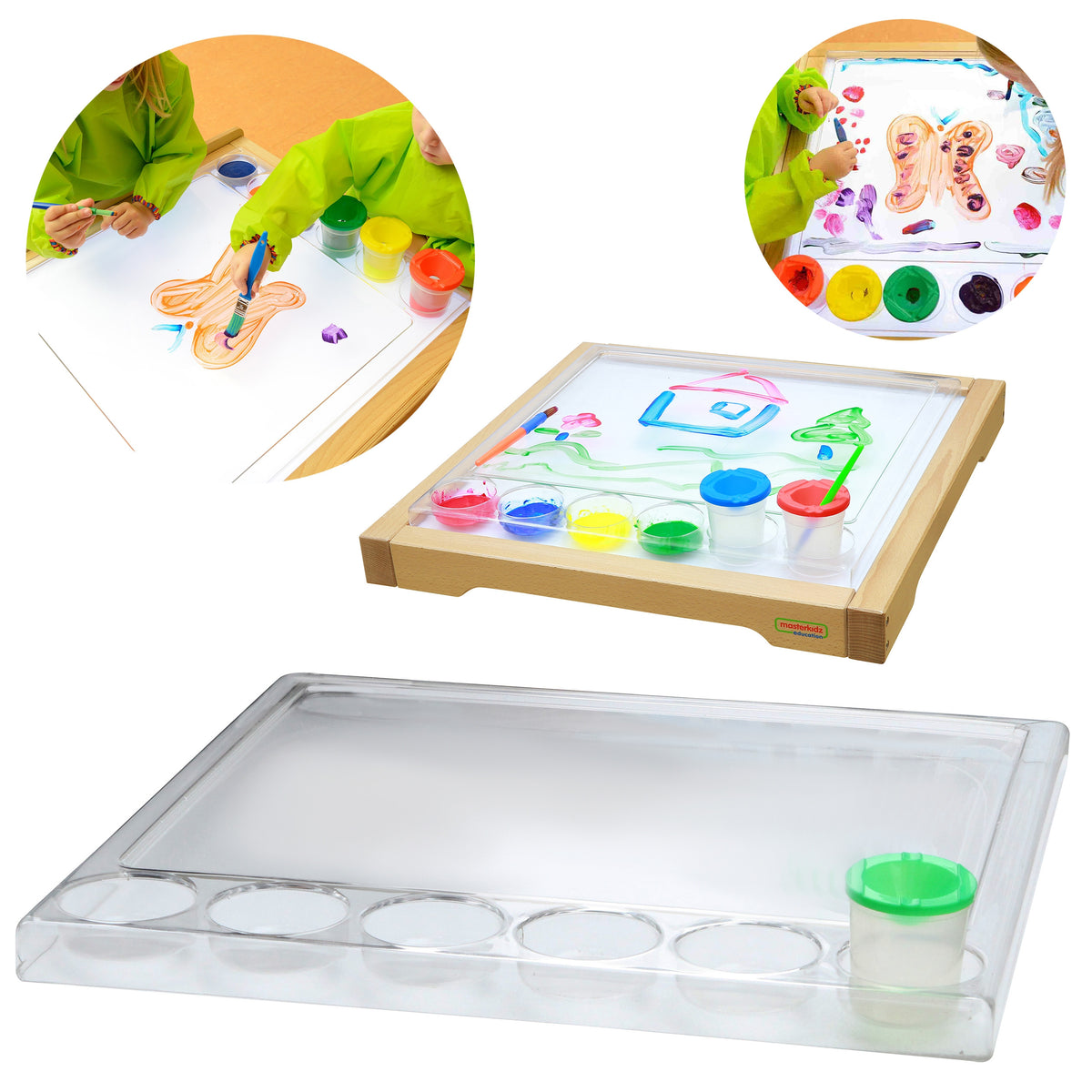 MASTERKIDZ Montessori kvadratinis piešimo padėklas