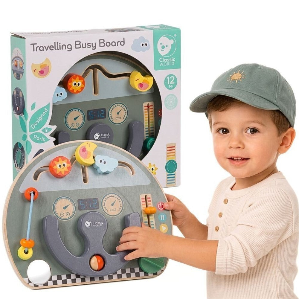 CLASSIC WORLD daugiafunkcė manipuliacinė lenta 6 in 1 kelionėms