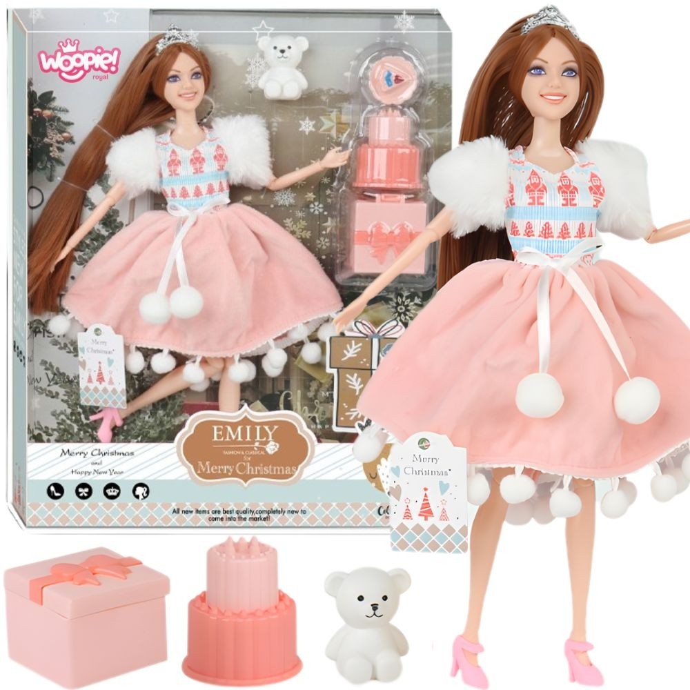 WOOPIE ROYAL gimtadienio princesės lėlė Emi su meškiuku