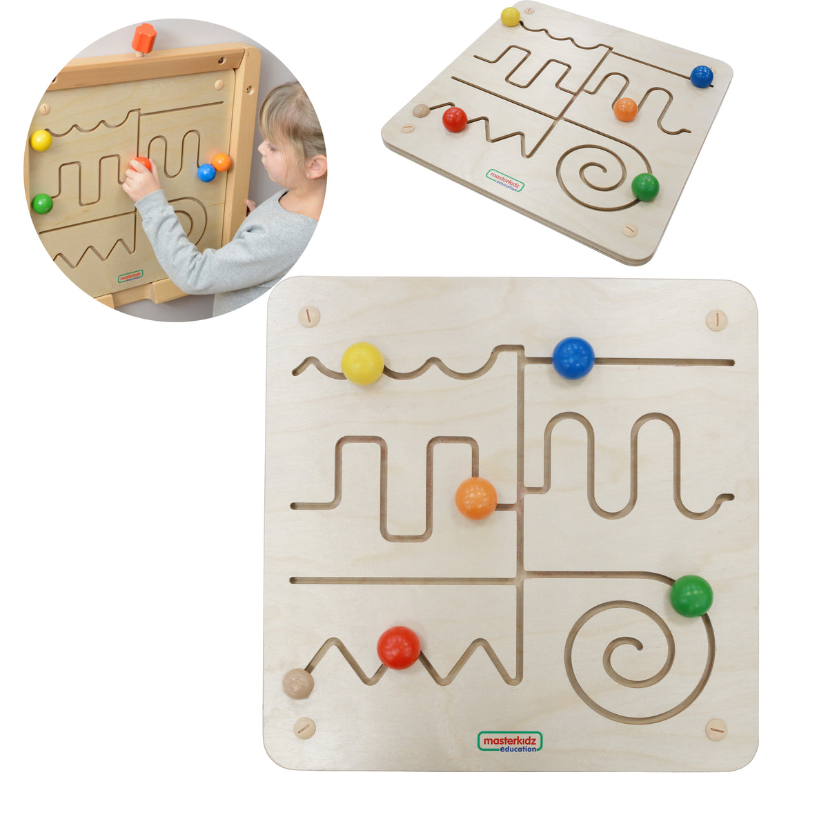 MASTERKIDZ Montessori lavinamoji lenta „Labirintas“