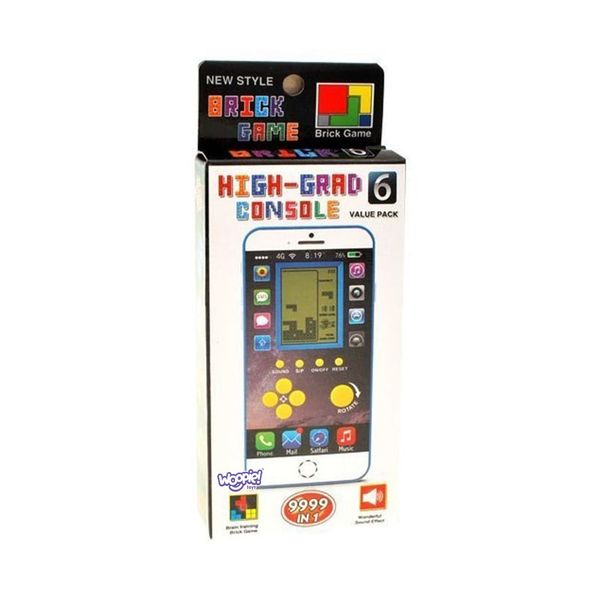 WOOPIE elektroninis mini „Tetris“ žaidimas, kišeninis