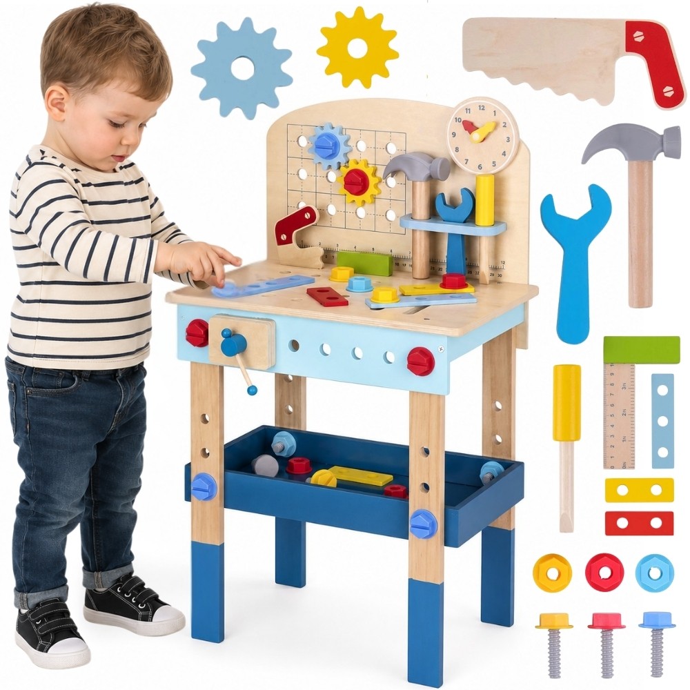 TOOKY TOY medinis meistro darbastalis