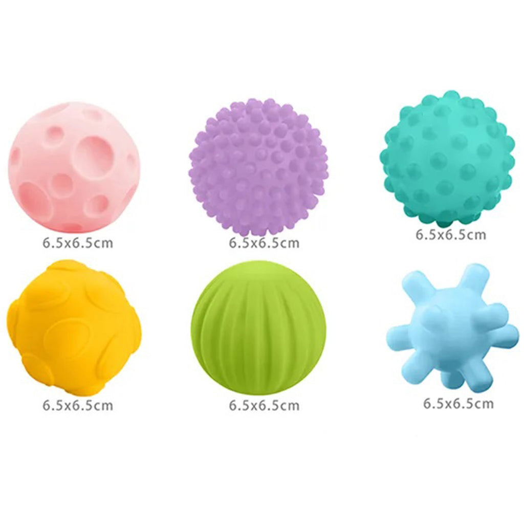 WOOPIE BABY sensorinės minkštos kaladėlės, 6 vnt.