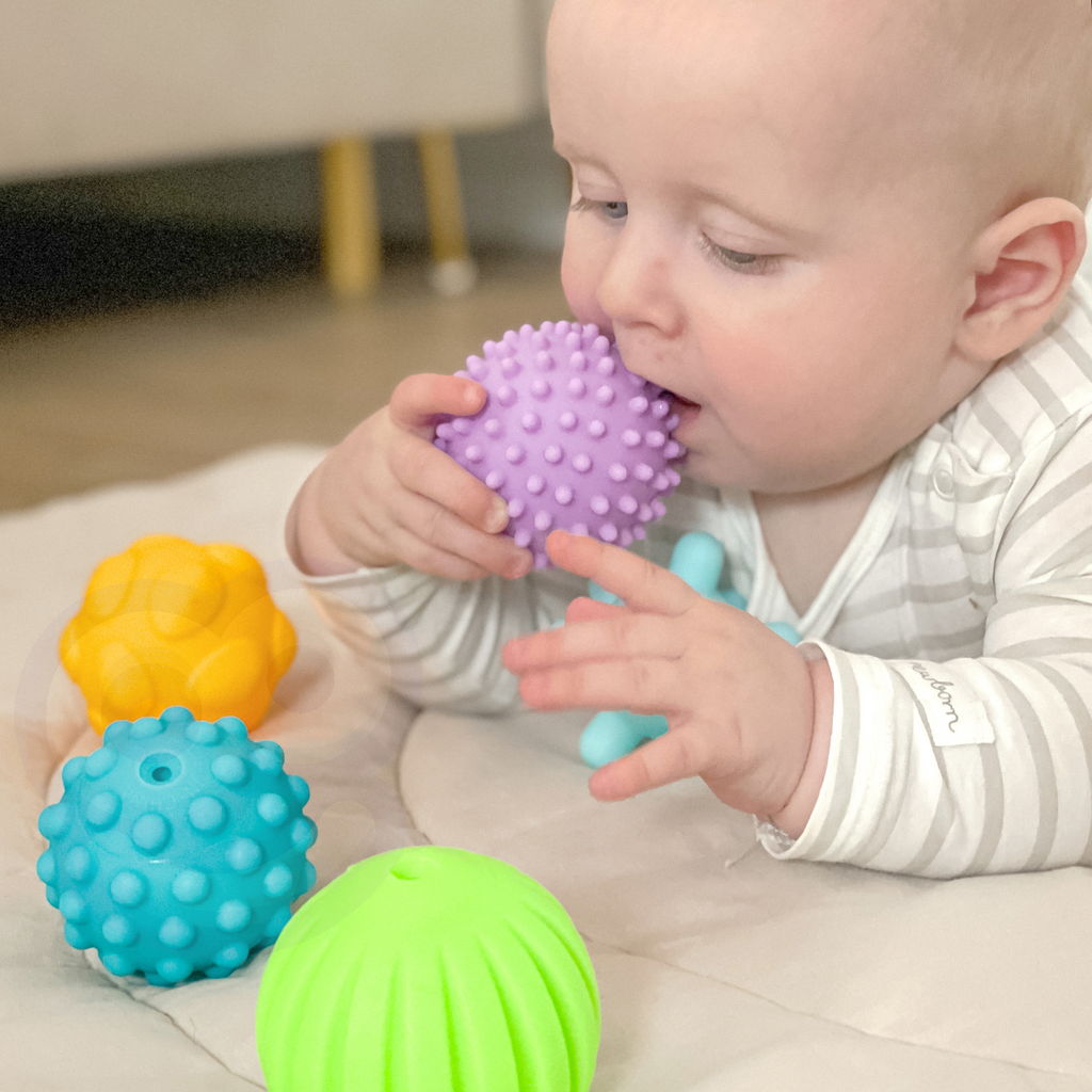 WOOPIE BABY sensorinės minkštos kaladėlės, 6 vnt.