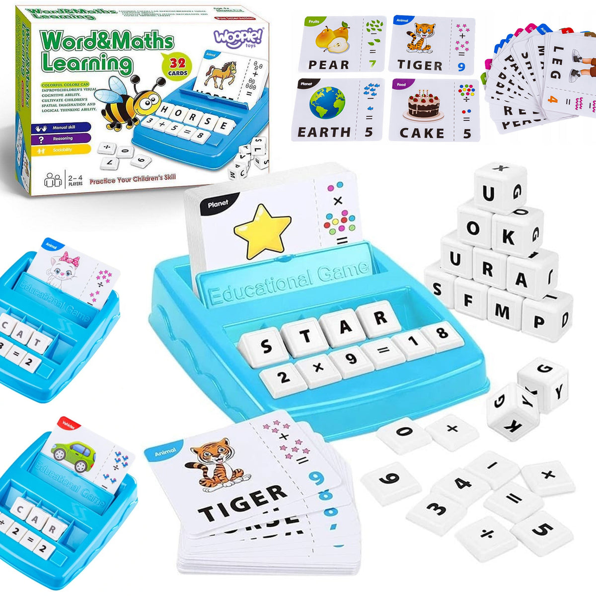 WOOPIE lavinamasis žaidimas anglų kalbai ir matematikai mokytis