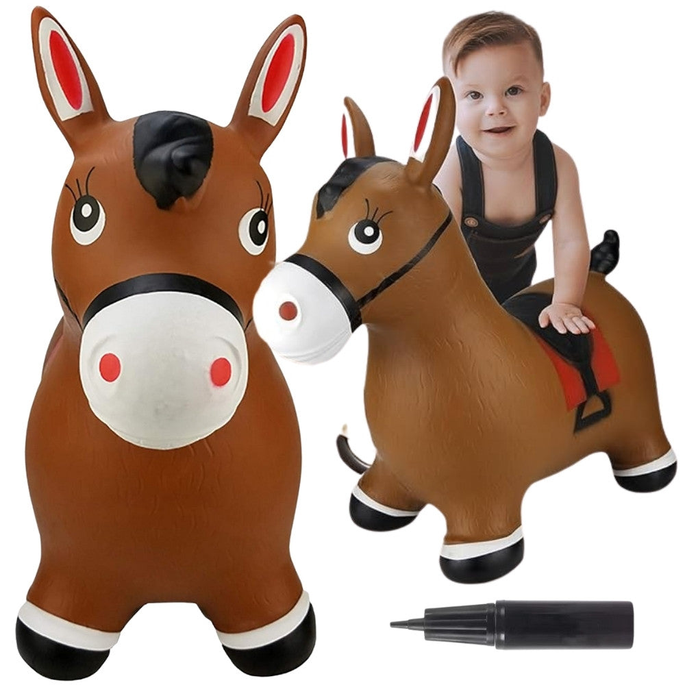 WOOPIE guminis šokinėjamas arkliukas + pompa