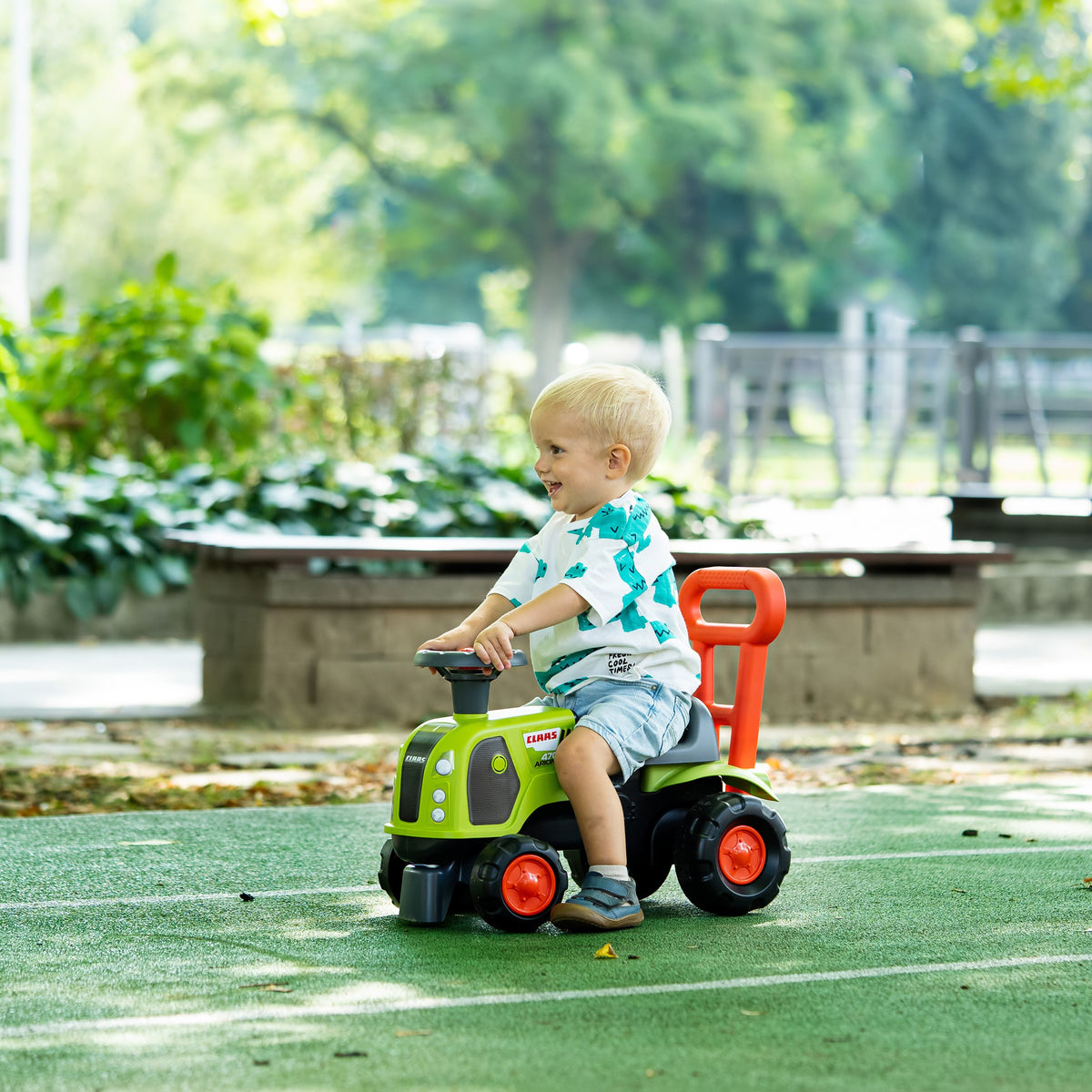 FALK paspiriamas traktorius-stumdukas Baby Claas Arion 470 su signalu
