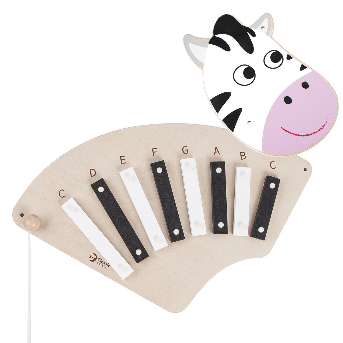 CLASSIC WORLD EDU muzikinė sieninė lenta „Zebras“