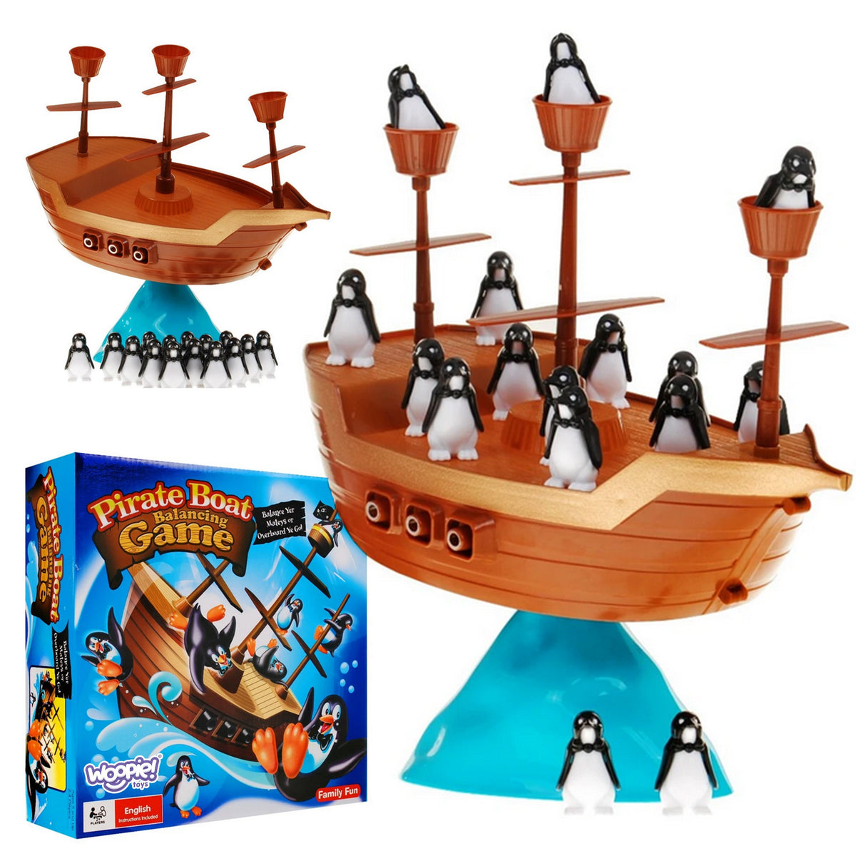 WOOPIE arkadinis žaidimas „Pingvinų piratų laivas“