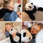 WOOPIE sveriamoji sensorinė pliušinė panda, 65 cm, 2,5 kg