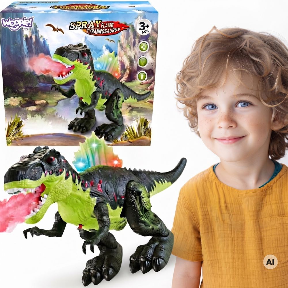 WOOPIE vaikštantis dinozauras tiranozauras su šviesos ir garso efektais