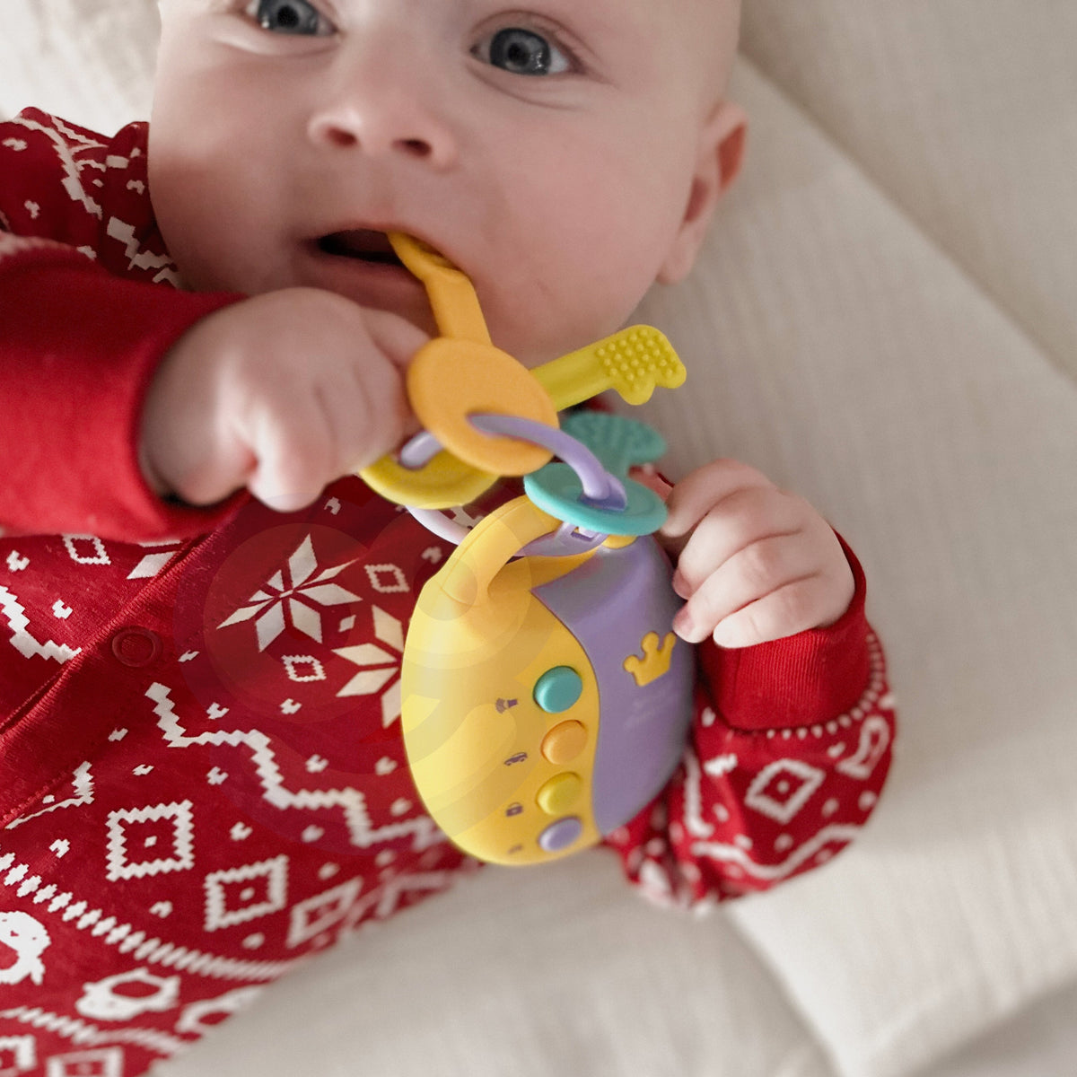 WOOPIE BABY interaktyvūs automobilio raktai su pulteliu ir kramtukais 2in1