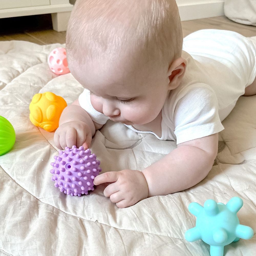 WOOPIE BABY sensorinės minkštos kaladėlės, 6 vnt.